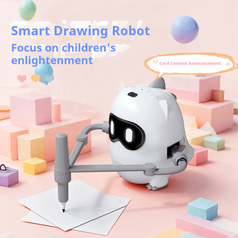 Kids Educational Device - روبوت ذكي للرسم على شكل ديناصور،