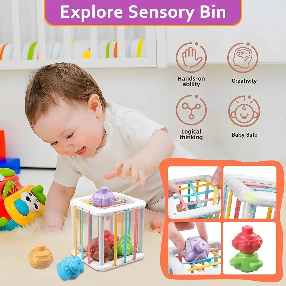 مكعب مونتيسوري ملون بألوان قوس - مراجعة Kids Educational Device وسعره