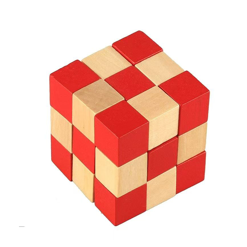 لغز مكعب الأفعى الخشبي لتدريب  - مراجعة Brain Teaser Cube وسعره