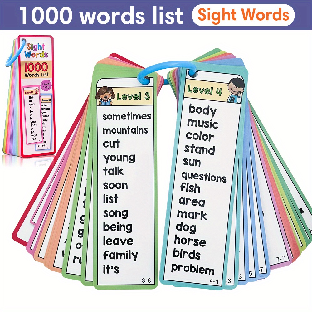 1000 كلمة رؤية بطاقات فلاش للأ - مراجعة Kids Education Card وسعره