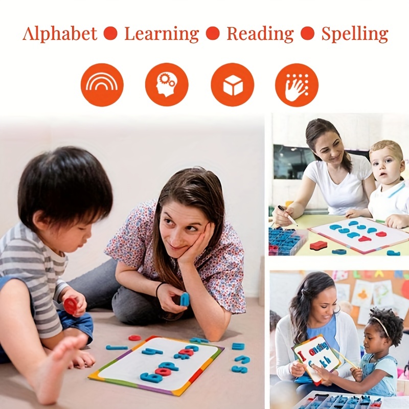 الأحمر والأزرق الإنجليزية رسال - مراجعة Kids Education Alphabet Numbers وسعره