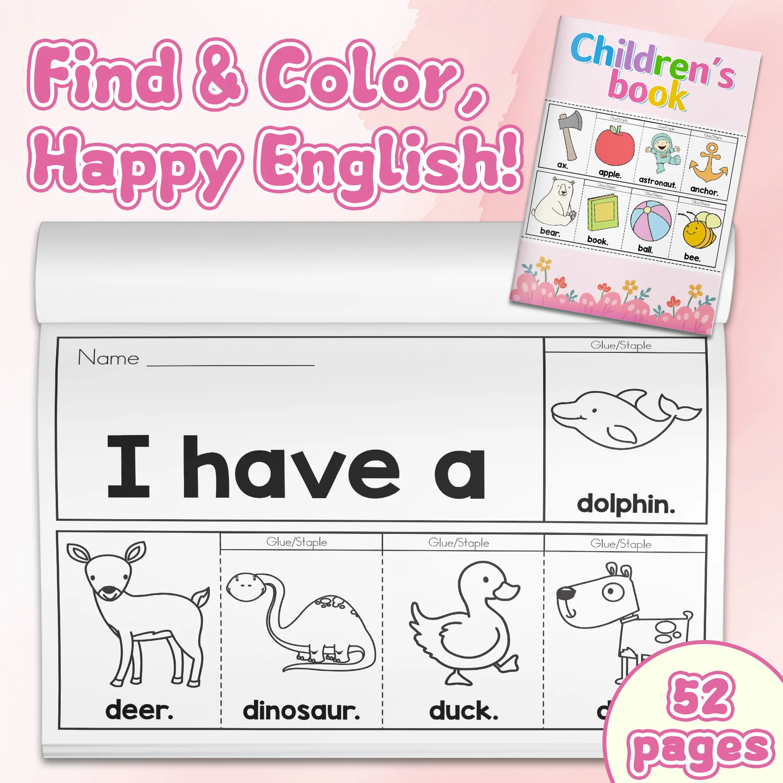 كتاب تلوين الكلمات الإنجليزية  - مراجعة Educational Cartoon For Kids وسعره