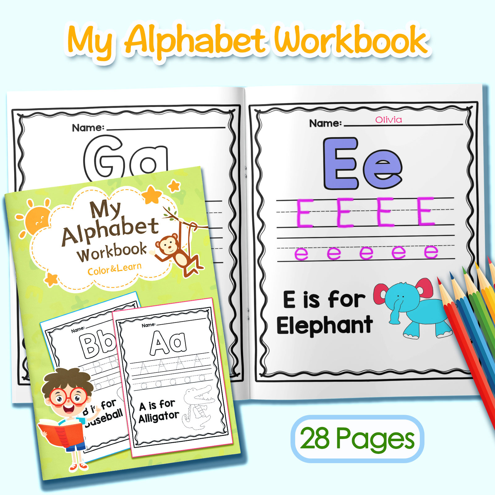 كتاب تلوين للأطفال يحتوي على ك - مراجعة Educational Cartoon For Kids وسعره